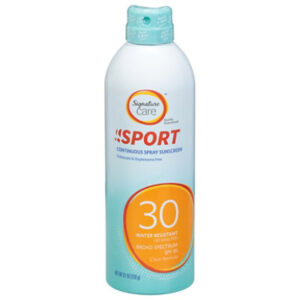 Signature Select/Care Sport Sunscreen Continuous Spray Water Resistant SPF 30 - 9.1 Oz