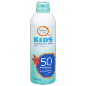 Signature Select/Care Kids Sunscreen Continuous Spray Water Resistant SPF 50 - 9.1 Fl. Oz.