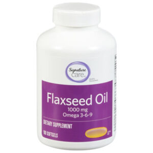 Signature Select/Care Flaxseed Oil 1000mg Dietary Supplement Softgel - 180 Count