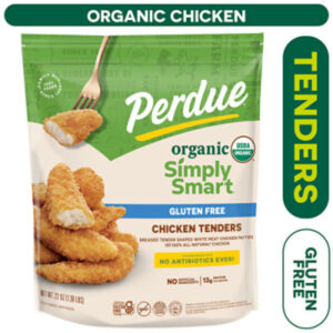 PERDUE Simply Smart Organics Gluten Free Breaded Chicken Tenders Frozen Fully Cooked - 22 Oz