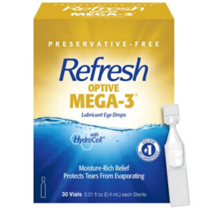 Refresh Optive Mega 3 Non Preserved Tears Lubricant Eye Drops - 30-0.01 Fl. Oz.