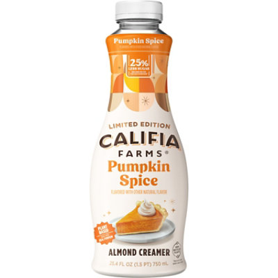 Califia Farms Pumpkin Spice Almond Milk Coffee Creamer - 25.4 Fl. Oz.