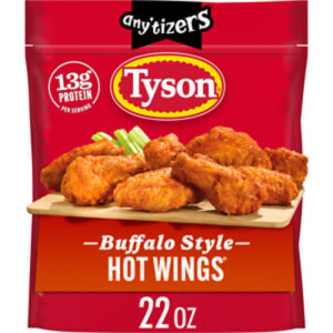 Tyson Anytizers Frozen Buffalo Style Hot Wings Bone-In Bag - 1.37 Lb