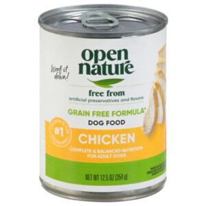Open Nature Dog Food Adult Grain Free Chicken Can - 12.5 Oz