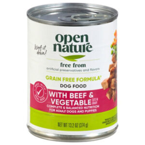 Open Nature Dog Food Grain Free Cut Gravy Beef & Vegetables - 13.2 Oz
