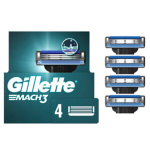 Gillette Mach3 Mens Razor Blade Refills - 4 Count