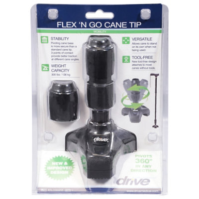 Drive Medical Flex And Go Tool Free Cane Tip 1 PC/Blstr - Each