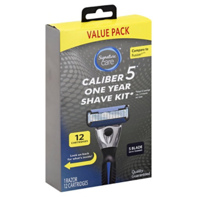Signature Select/Care Caliber 5 Shaver Kit One Year - Each