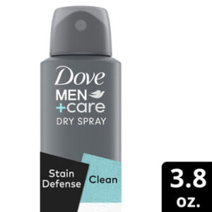 Dove Men? Antiperspirant Deodorant Dry Spray Stain Defense Clean - 3.8 Oz