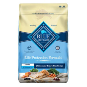 Blue Life Protection Formula Natural Chicken and Brown Rice Puppy Dry Dog Food - 15 Lb