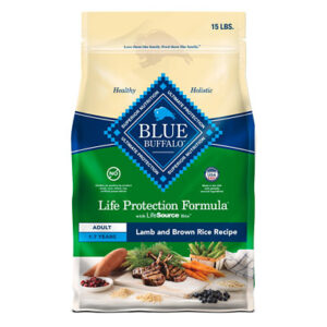 Blue Buffalo Life Protection Formula Adult Dry Dog Food Lamb & Brown Rice Recipe Bag - 15 Lb