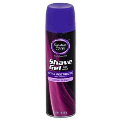 Signature Select/Care Shave Gel For Men Extra Moisturizing With Vitamin E - 7 Oz