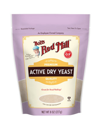 Bobs Red Mill Yeast Active Dry Gluten Free - 8 Oz