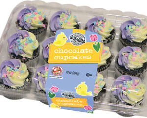 Cupcake Cake Two Bite Chocolate Spring 12 Count - 10 Oz