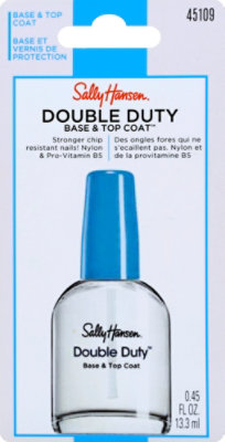 Sally Sh Double Duty Base Top Coat - .14 Fl. Oz.