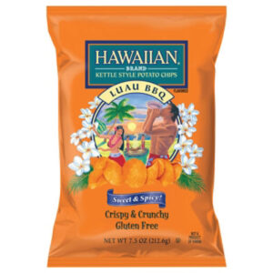 Hawaiian Kettle Style Luau Bbq Chips - 7.5 Oz