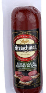 Kretschmar Premium Deli Beef & Garlic Smoked Summer Sausage - 14 Oz