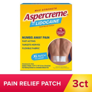 Aspercreme Patch W Lidocaine Xtra Lrg - 3 Count