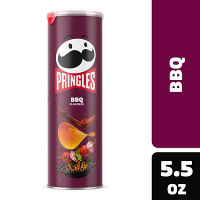 Pringles Potato Crisps Chips BBQ Lunch Snacks - 5.5 Oz