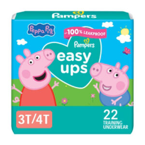 Pampers Easy Ups Size 3T To 4T Girls Training Underwear - 22 Count