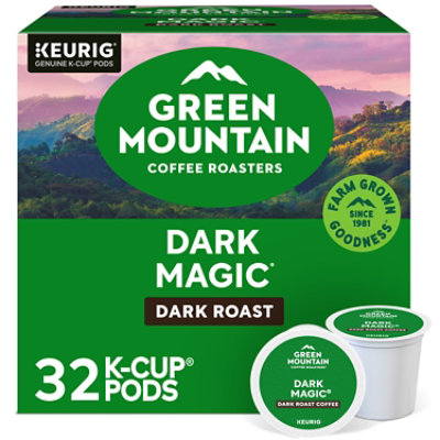 Green Mountain Coffee Roasters Dark Magic Dark Roast Coffee K Cup Pods - 32 Count