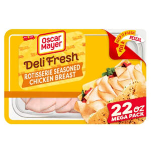 Oscar Mayer Deli Fresh Rotisserie Seasoned Sliced Chicken Breast Deli Lunch Meat Mega - 22 Oz