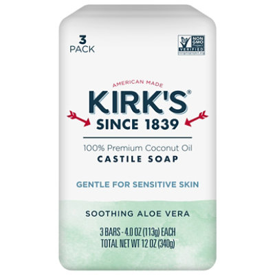 Kirks Soap Bar 3pk Aloe Vra Cst - 12 Oz