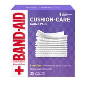 Johnson & Johnson Bandaid Fa Gauze 4x4 Pads - 25 Count
