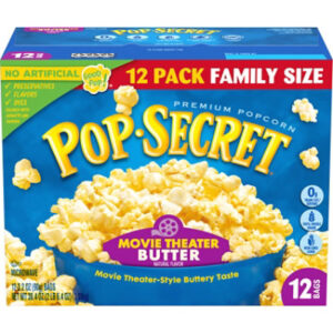 Pop Secret Movie Theater Butter Microwave Popcorn 12 Count - 3.2 Oz