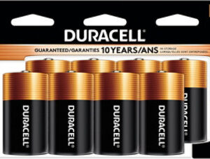 Duracell CopperTop D Alkaline Batteries - 8 Count