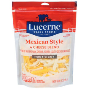 Lucerne Cheese Mexican Blend Thick Cut Shredded- 8 Oz