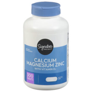 Signature Select/Care Calcium Magnesium Zinc With Vitamin D3 Dietary Supplement Caplet - 300 Count