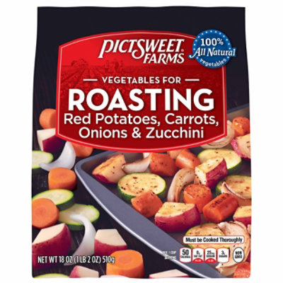 Pictsweet Farms Vegetables For Roasting Red Potatoes Carrots Onions & Zucchini - 18 Oz