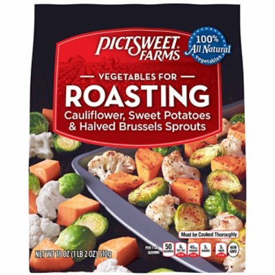 Pictsweet Farms Vegetables For Roasting Cauliflower Sweet Potatoes & Brussels Sprouts - 18 Oz