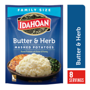 Idahoan Butter & Herb Mashed Potatoes Family Size Pouch - 8 Oz