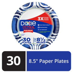 Dixie Ultra Paper Plates Printed 8 1/2 Inch - 30 Count