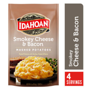 Idahoan Smokey Cheese & Bacon Mashed Potatoes Pouch - 4 Oz