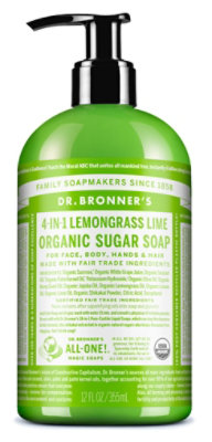 Dr. Bronner's Lemongrass Lime Organic Shaving Soap - 12 Fl. Oz.