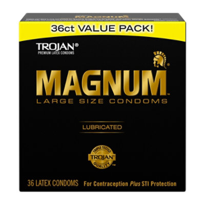 Trojan Magnum Large Size Condoms For Comfort And Sensitivity - 36 Count