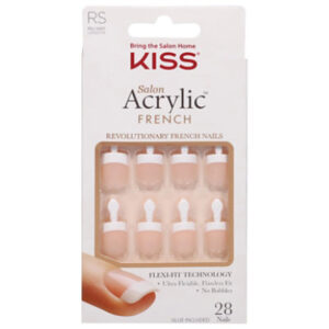 Kiss Salon Acrylic French - Power Play - 28 Count