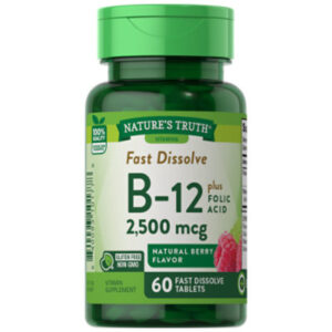 Nature's Truth Vitamin B12 2500 mcg Plus Folic Acid - 60 Count