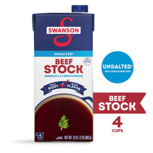 Swanson 100% Natural Unsalted Beef Stock - 32 Oz