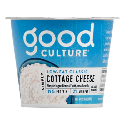 good culture Simply Cottage Cheese Lowfat Classic - 5.3 Oz