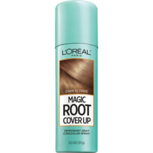 L'Oreal Paris Magic Root Cover Up Temporary Concealer Spray for Grey Dark Blonde - 2 Oz