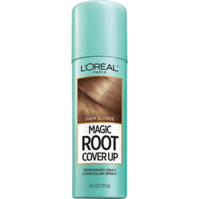 L'Oreal Paris Magic Root Cover Up Temporary Concealer Spray for Grey Dark Blonde - 2 Oz