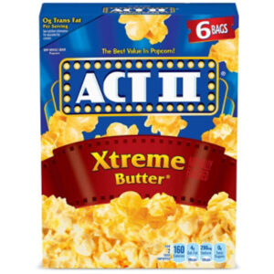 Act II Xtreme Butter Microwave Popcorn - 6-2.75 Oz