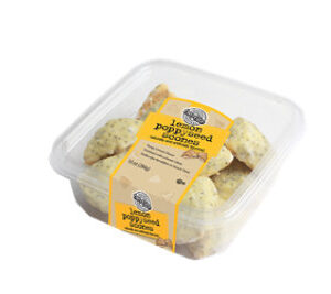 Two-Bite Lemon Poppyseed Scones - 10 Oz