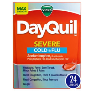 Vicks DayQuil SEVERE Cold & Flu LiquiCap Medicine - 24 Count