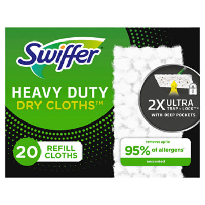 Swiffer Mopping Cloths Dry Refills Heavy Duty Multi Surface - 20 Count