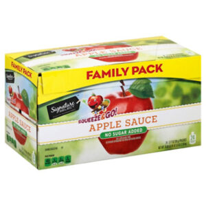 Signature SELECT Apple Sauce Unswtnd Pouch Fmly Pk - 24-3.17 Oz
